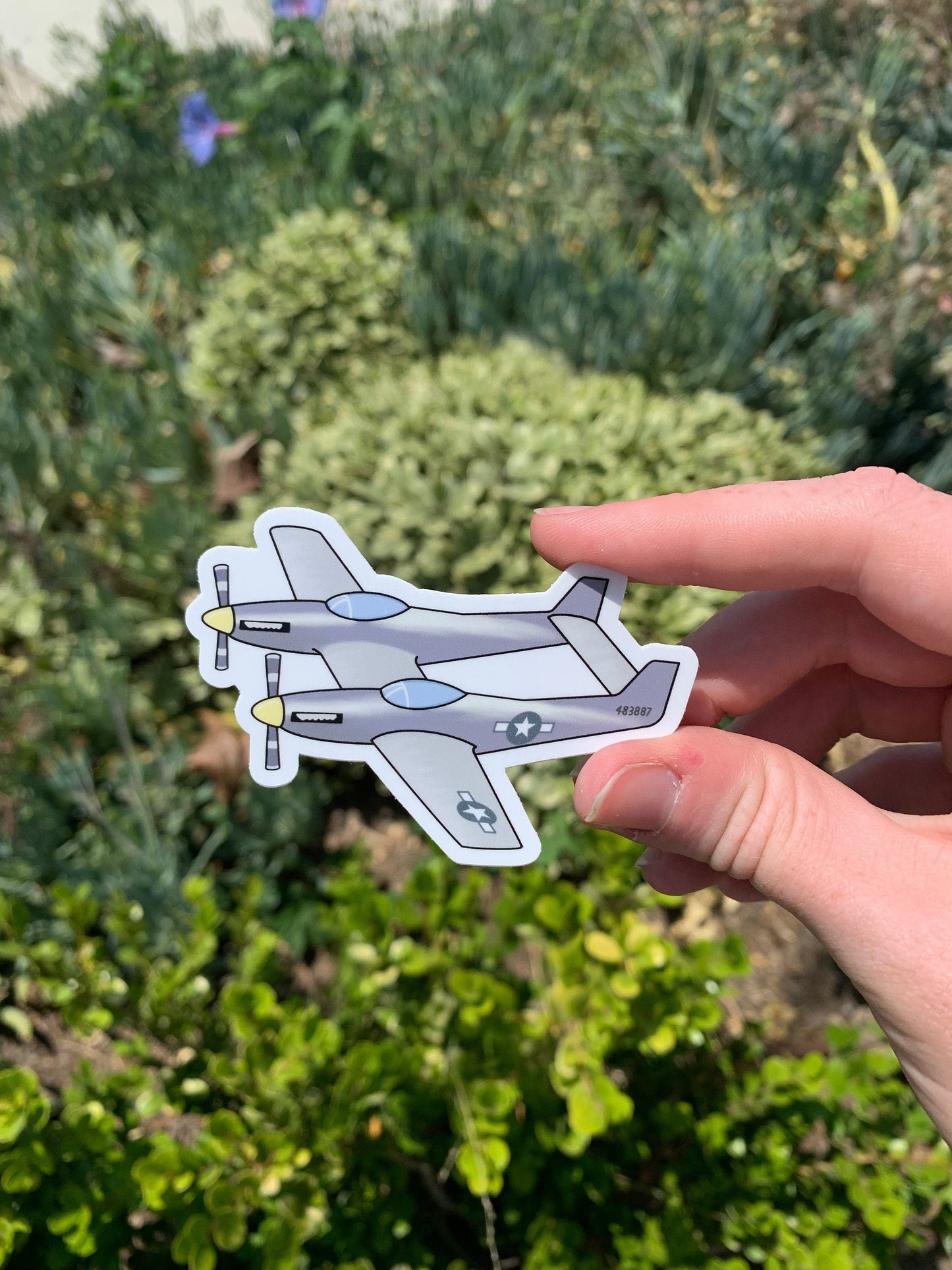 WWII North American XP-82 Twin Mustang Sticker / Magnet