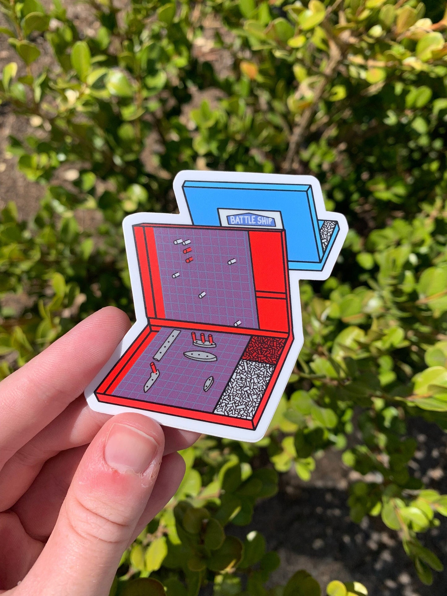 Vintage 1960's Board Game Sticker - Battleship