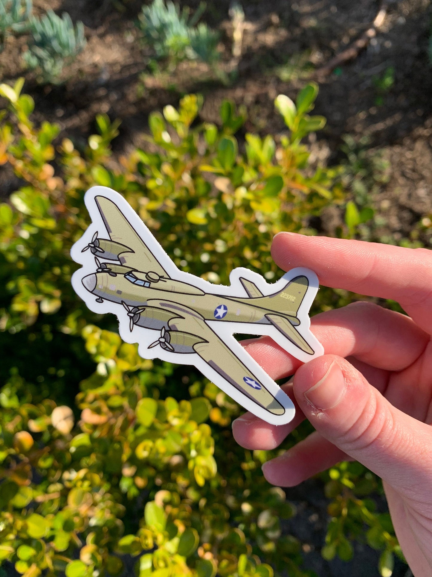 WWII B-17 Bomber Airplane Sticker / Magnet