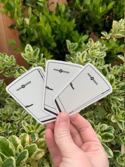 Vintage 1950's White Refrigerator Sticker