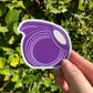 Fiestaware Purple Pitcher Sticker and Magnet