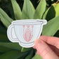 Vintage Tupperware Mix and Store Measuring Cup Sticker/Magnet