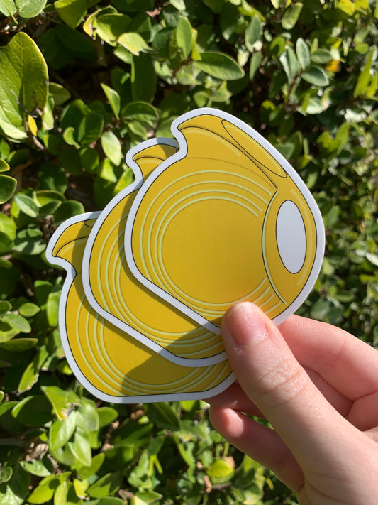 Fiestaware Yellow Pitcher Sticker and Magnet