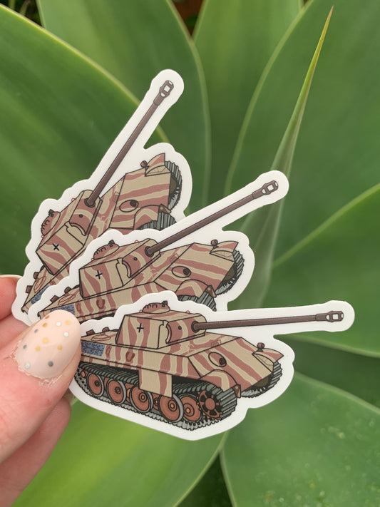 WWII German Panther Tank Sticker / Magnet