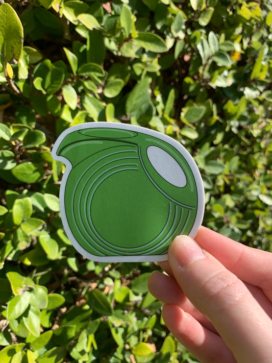 Fiestaware Green Pitcher Sticker and Magnet