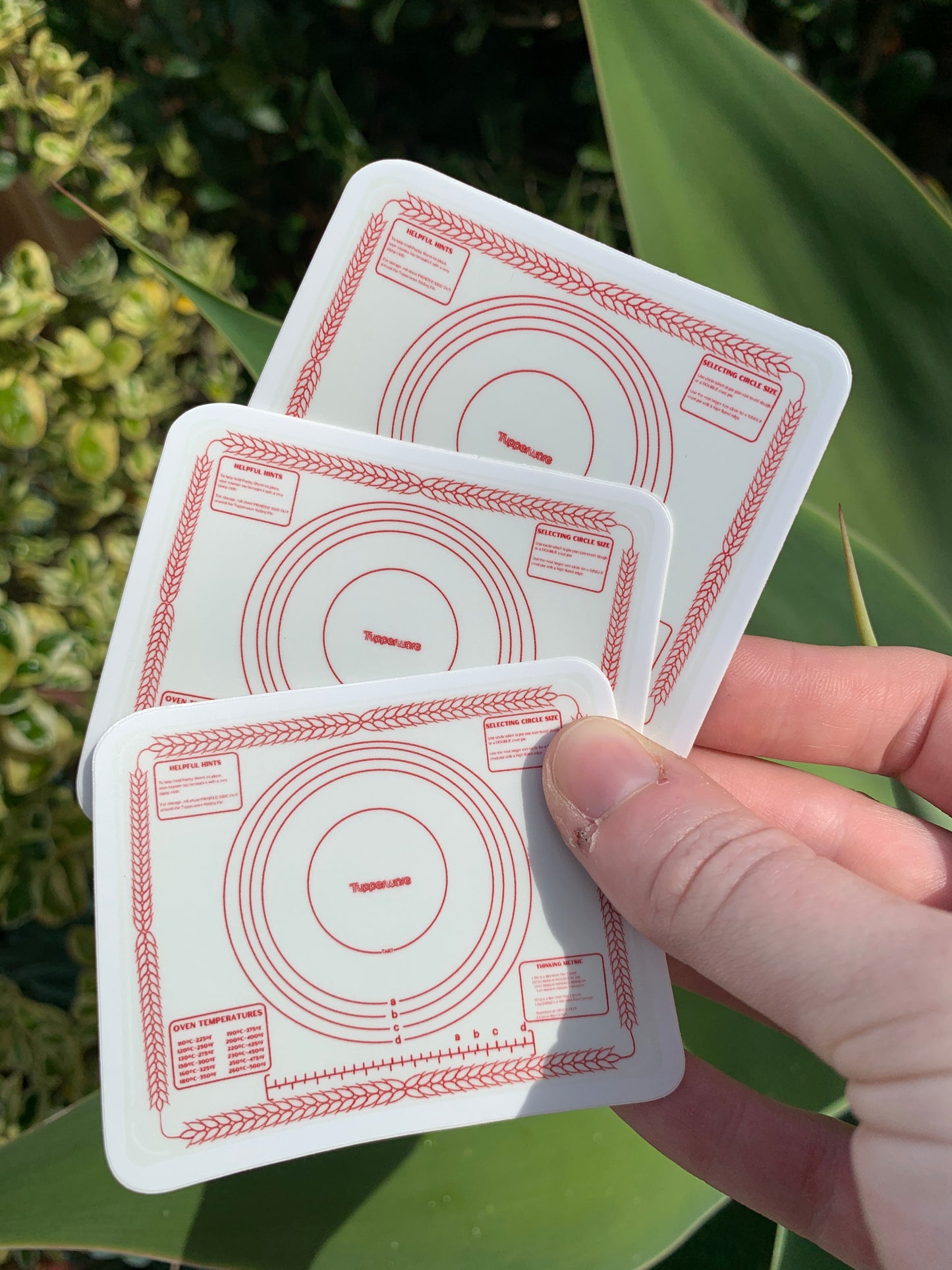 Vintage Tupperware Pastry Mat Sticker/Magnet