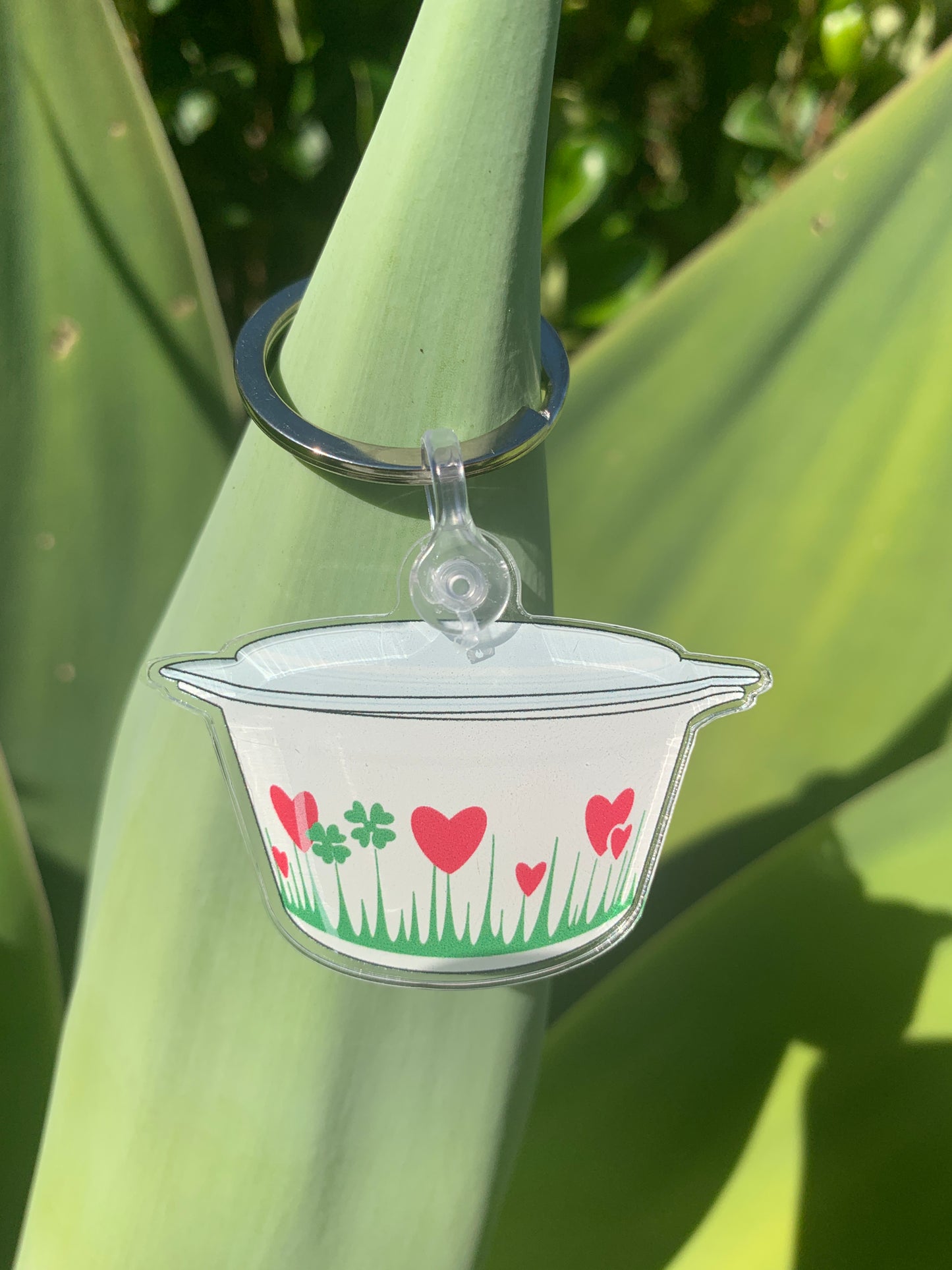 Lucky in Love Casserole Dish Keychain