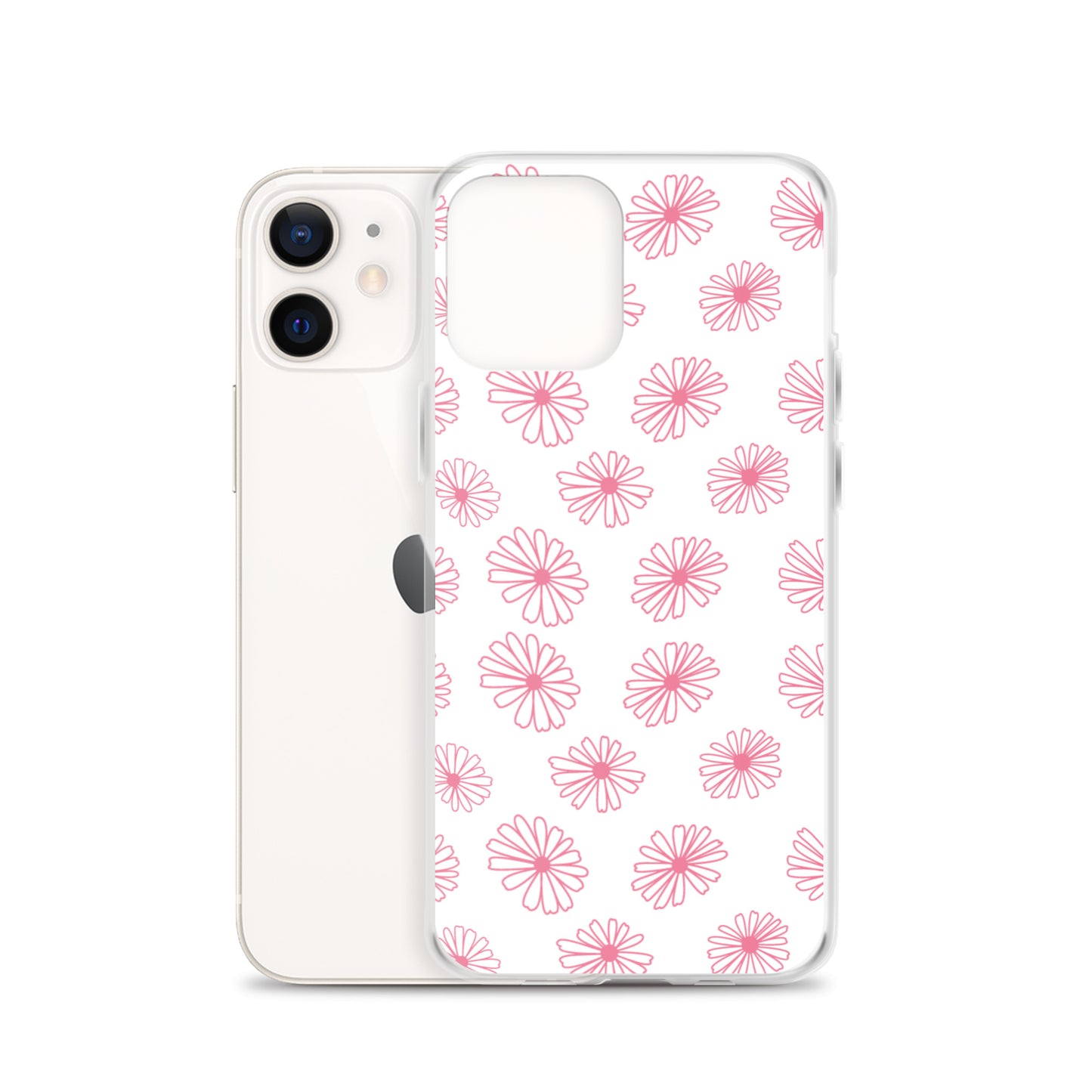 Vintage Pyrex Pink Daisy Clear Case for iPhone®