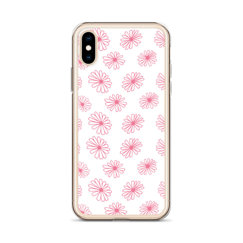 Vintage Pyrex Pink Daisy Clear Case for iPhone®