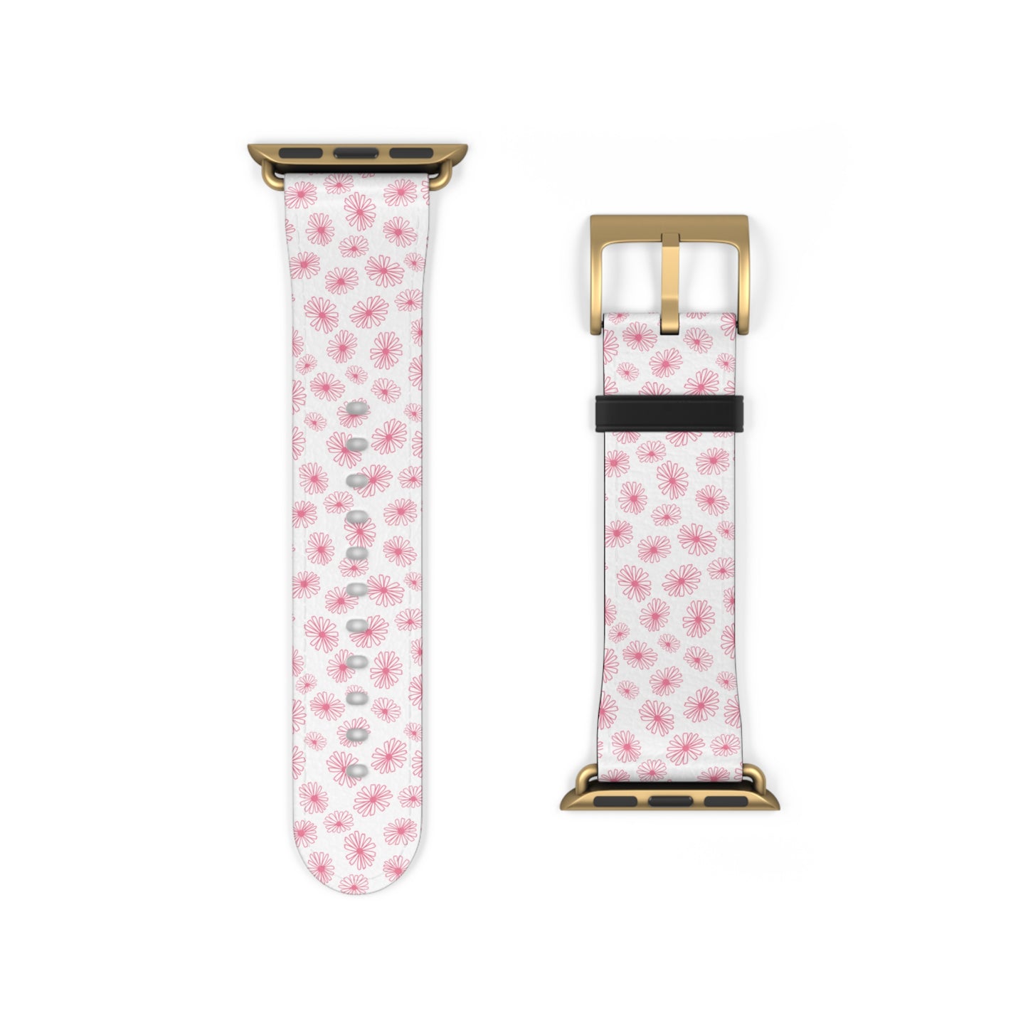 Vintage Pyrex Pink Daisy Watch Band
