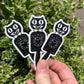 Kit-Cat Klock Sticker/Magnet - Black