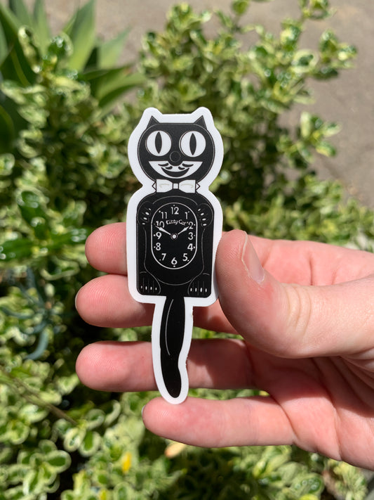 Kit-Cat Klock Sticker/Magnet - Black