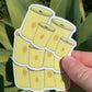 Vintage Yellow Tupperware Dry Goods Container Set Sticker/Magnet