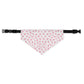 Vintage Pyrex Pink Daisy Pet Bandana Collar