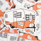 1960's Aljoa Travel Trailer Sticker - Creamsicle Orange