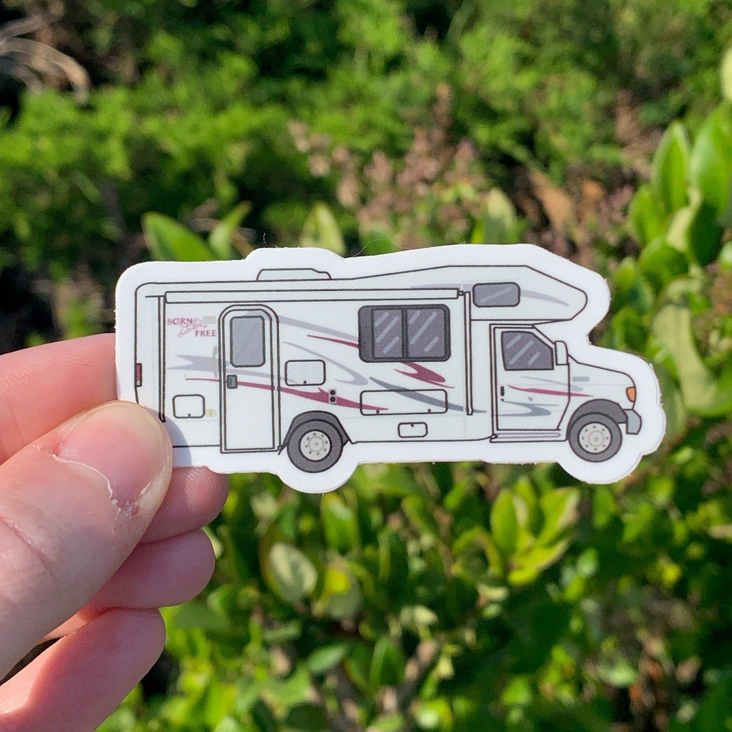 Born Free RV Sticker and Magnet