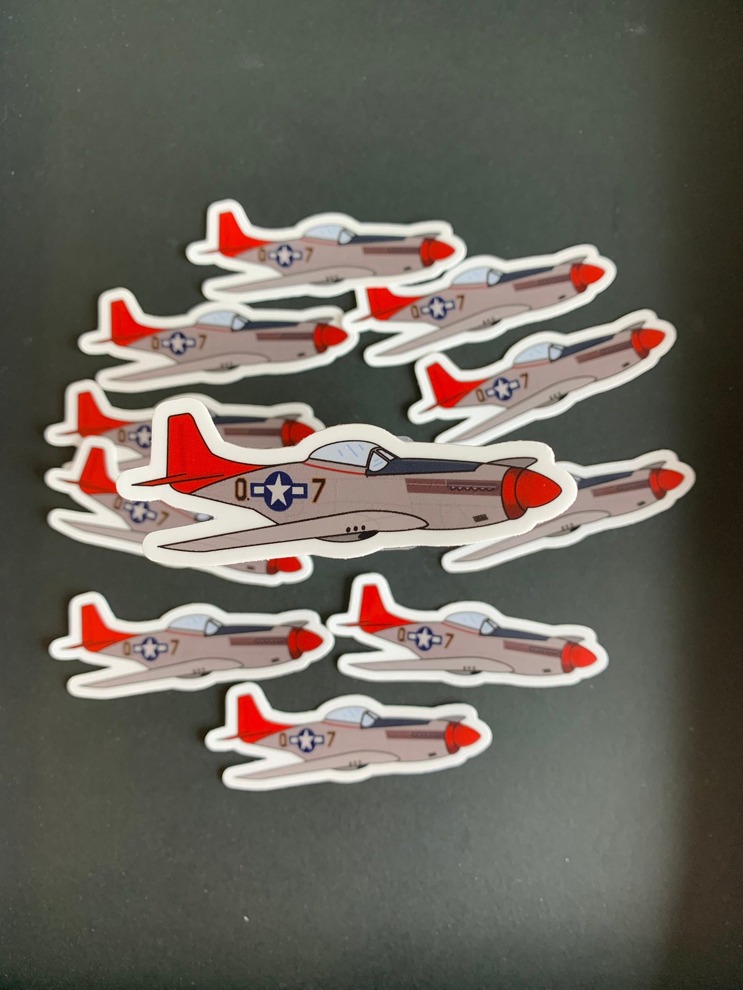 WWII P-51 Fighter Plane Sticker / Magnet
