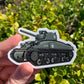 WWII M4A1 Sherman Tank Sticker / Magnet