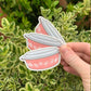 Vintage Pyrex Cinderella Oval Casseroles Sticker/Magnet - Pink Daisy Pattern
