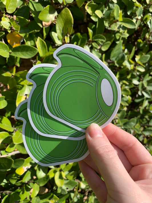 Fiestaware Green Pitcher Sticker and Magnet